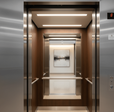 Gedik Asansör bakım ekibi asansör montajı yaparken